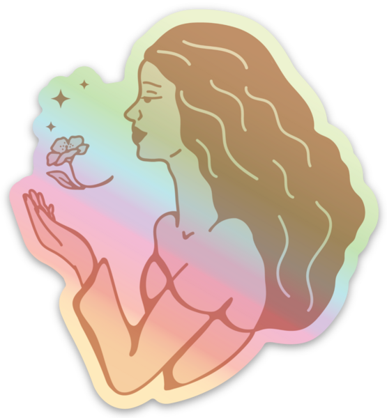 persephone girl logo sticker