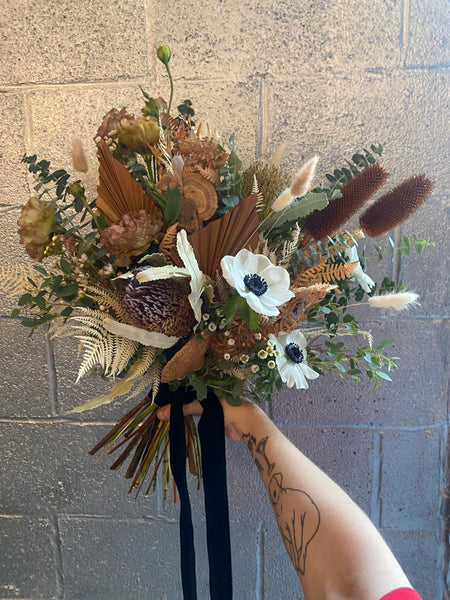 dried wedding bouquet