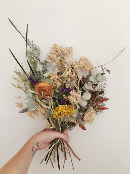 dried maid bouquet