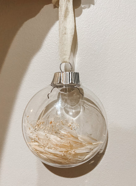 dried flower ornament