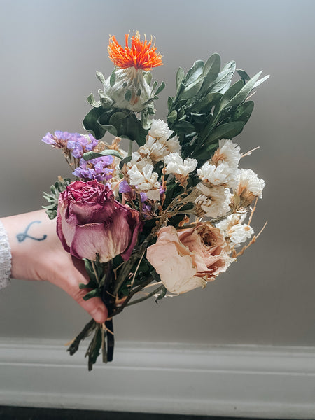 dried maid bouquet